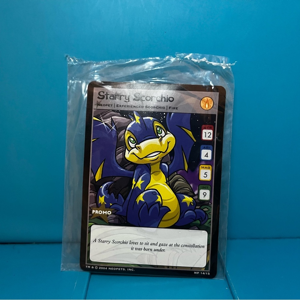 ⭐️ McDonald’s Neopets TCG Starry Scorchio Promo 14/15 - 2004